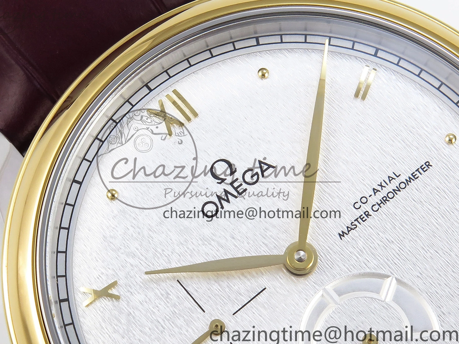 0118 De Ville Power Reserve YG MKF 1:1 Best Edition White Dial on Brown Leather Strap A WrinkleFree 7755